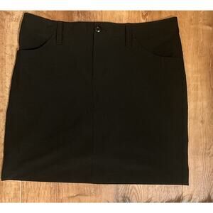 Eddie Bauer Skort Womens Black Athletic Skirt Shorts Tennis Shorts Travel- Sz 4